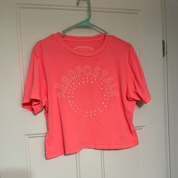New unused Aeropostale neon orange color tshirt - Picture 1 of 3